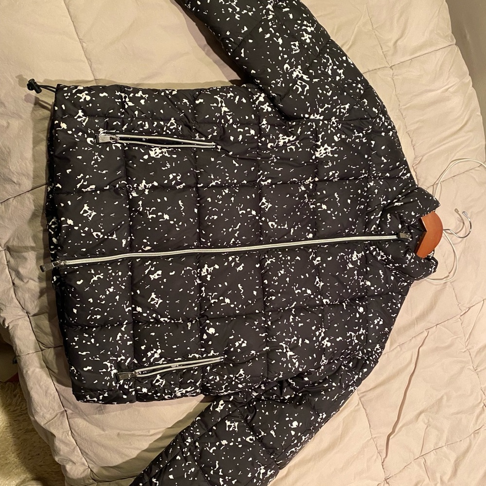 Armani Exchange Black and White Puffer